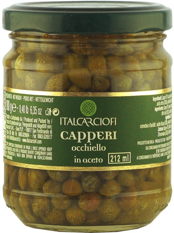 Capers Occhiello in wine vinegar 212 ml / 180g