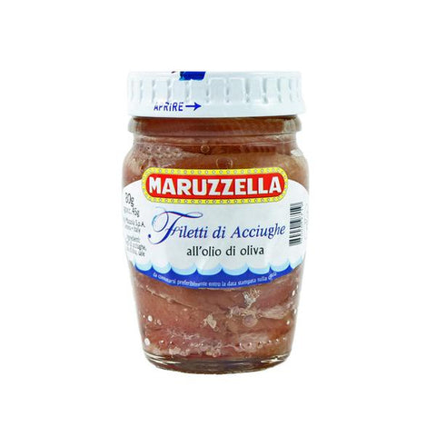Maruzzella Anchovy Fillets in Olive Oil 80g jar