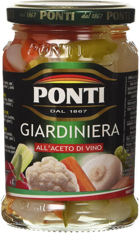 Ponti Vegetables in Wine Vinegar Giardiniera 290g