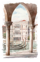 Tenderini 'Views of Venice: Ca D'Oro' Poster