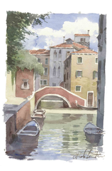 Tenderini 'Views of Venice: Moro Bridge' Poster