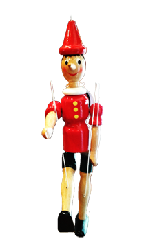 Pinocchio wooden doll shop