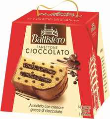 Battistero Chocolate Chip Panettone filled with Chocolate Cream 750g