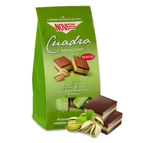 Novi Cuadro Chocolates with Pistachio Bag 150g (5.3 oz.)