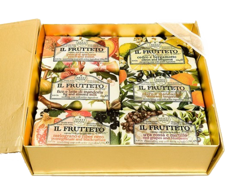 Nesti Dante Il Frutteto Set of Soaps Gold Box - (6 x 250g)