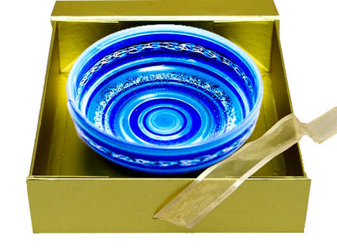 Hand-Painted Bowl 'Blue Mosaic'
