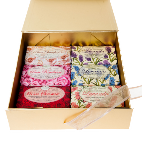 Nesti Dante Lavender & Rose Gold Box (6 x 150g)