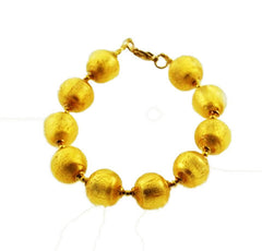 'Rialto' Bracelet with Gold Round Beads