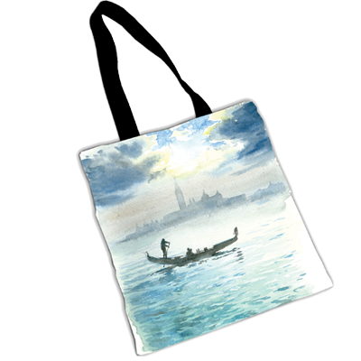 TENDERINI "GONDOLA AT SUNSET" SHOPPER