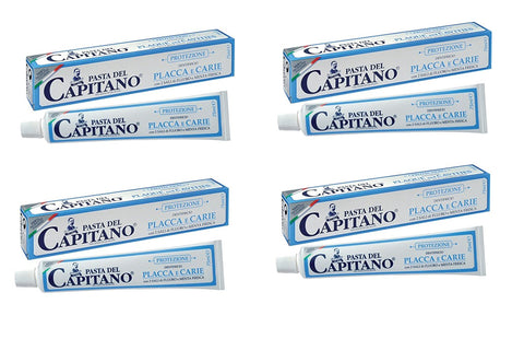 Pasta del Capitano Prevention Plaque & Cavities Toothpaste (4 x 100ml)