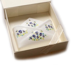 Envelope with 'Violets' Hand Painted Ceramic by Margherita Rossetto