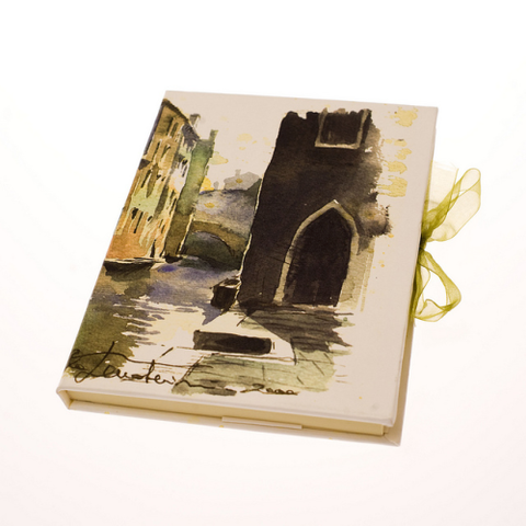 Tenderini 'Views of Venice: Castello, Rio Due Torri' Notebook (Large)