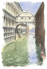 Tenderini 'Views of Venice: Bridge of Sighs' Poster