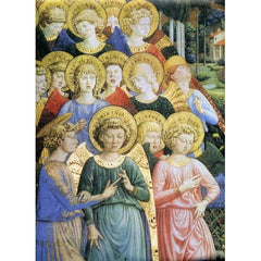 Angeli di Benozzo Gozzoli wrapping paper size cm. 70 x 100