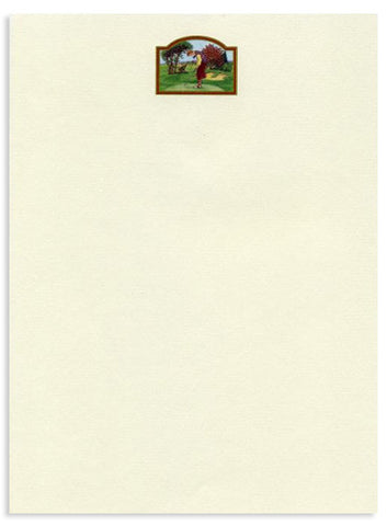 'Lady Golfer' Stationery 10 sheets & 10 envelopes